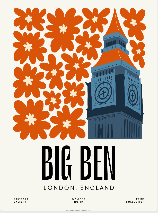 Flower Vibes - Londres, Big Ben