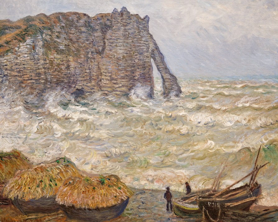 Claude Monet -Mer agitée à Etretat
