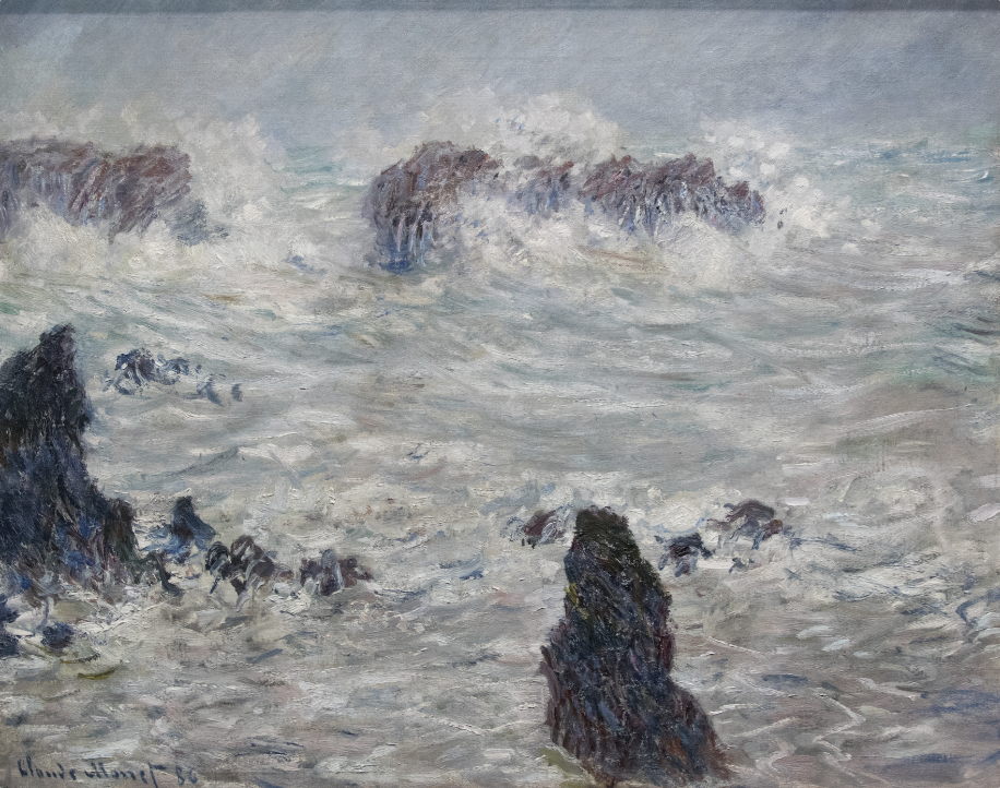 Claude Monet - Tempête, côtes de Belle-Ile.