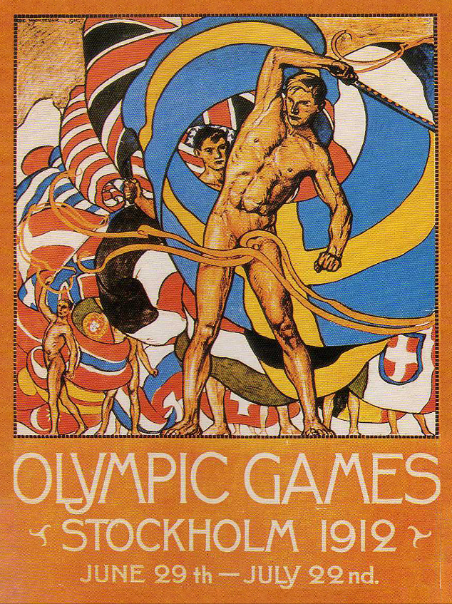 Affiche Officielle - Jeux Olympiques de Stocklolm 1912