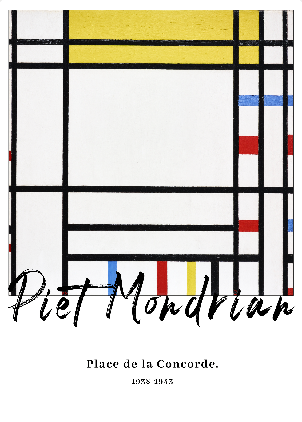 Piet Mondrian - Place de la concorde