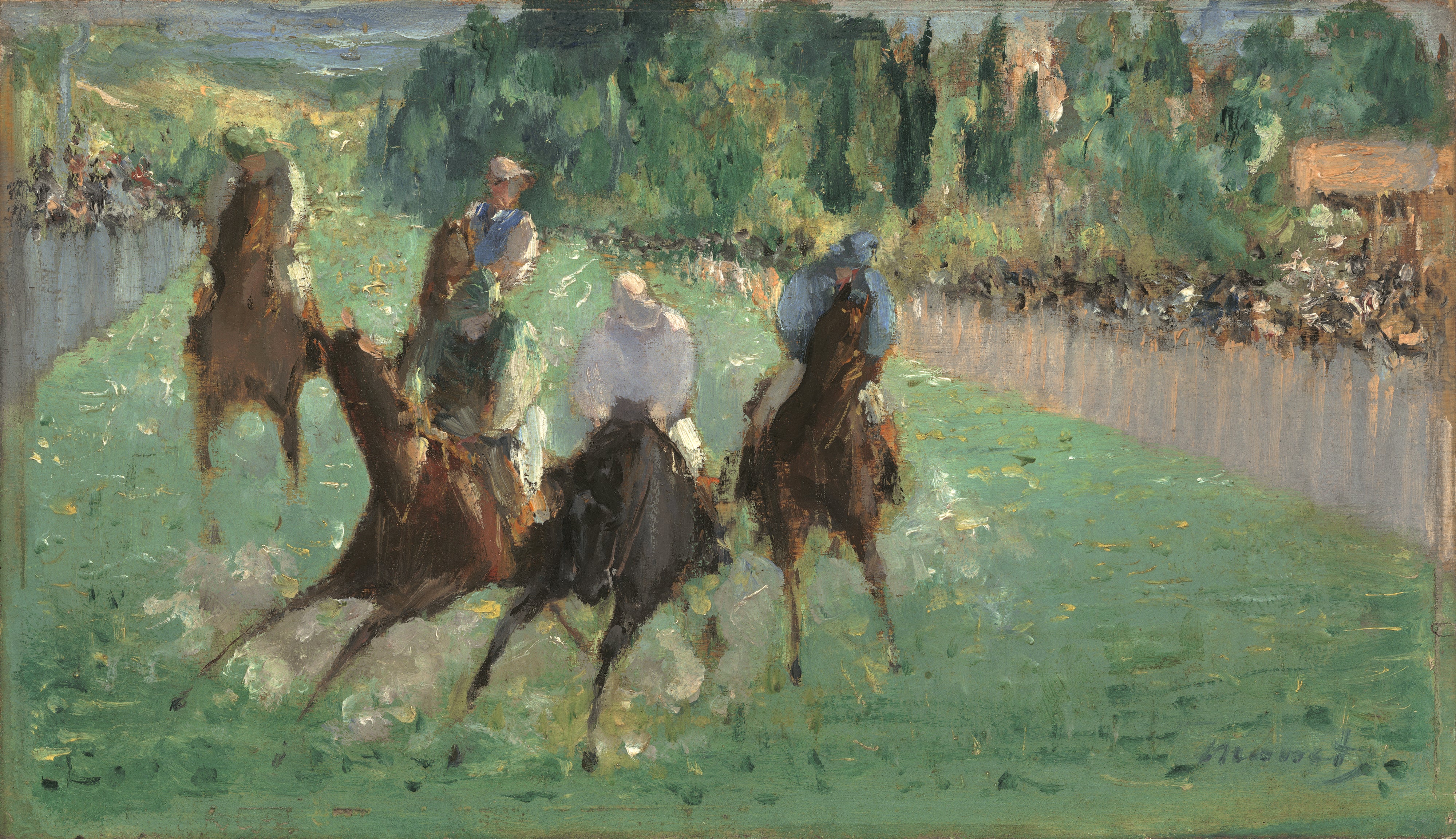 Manet Édouard - Courses à Longchamp