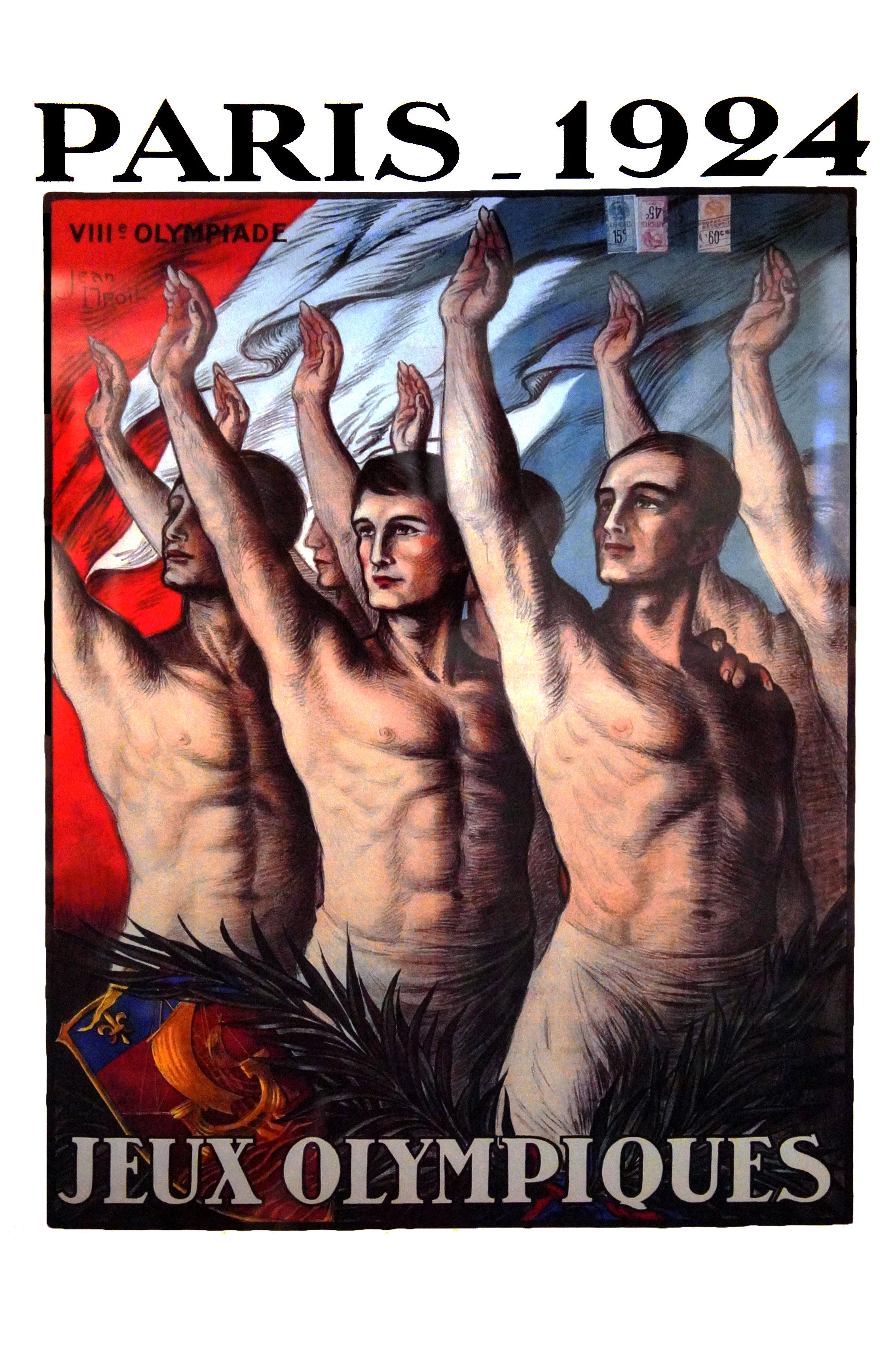 Affiche Officielle Jeux Olympiques Paris 1924 (Centenaire)
