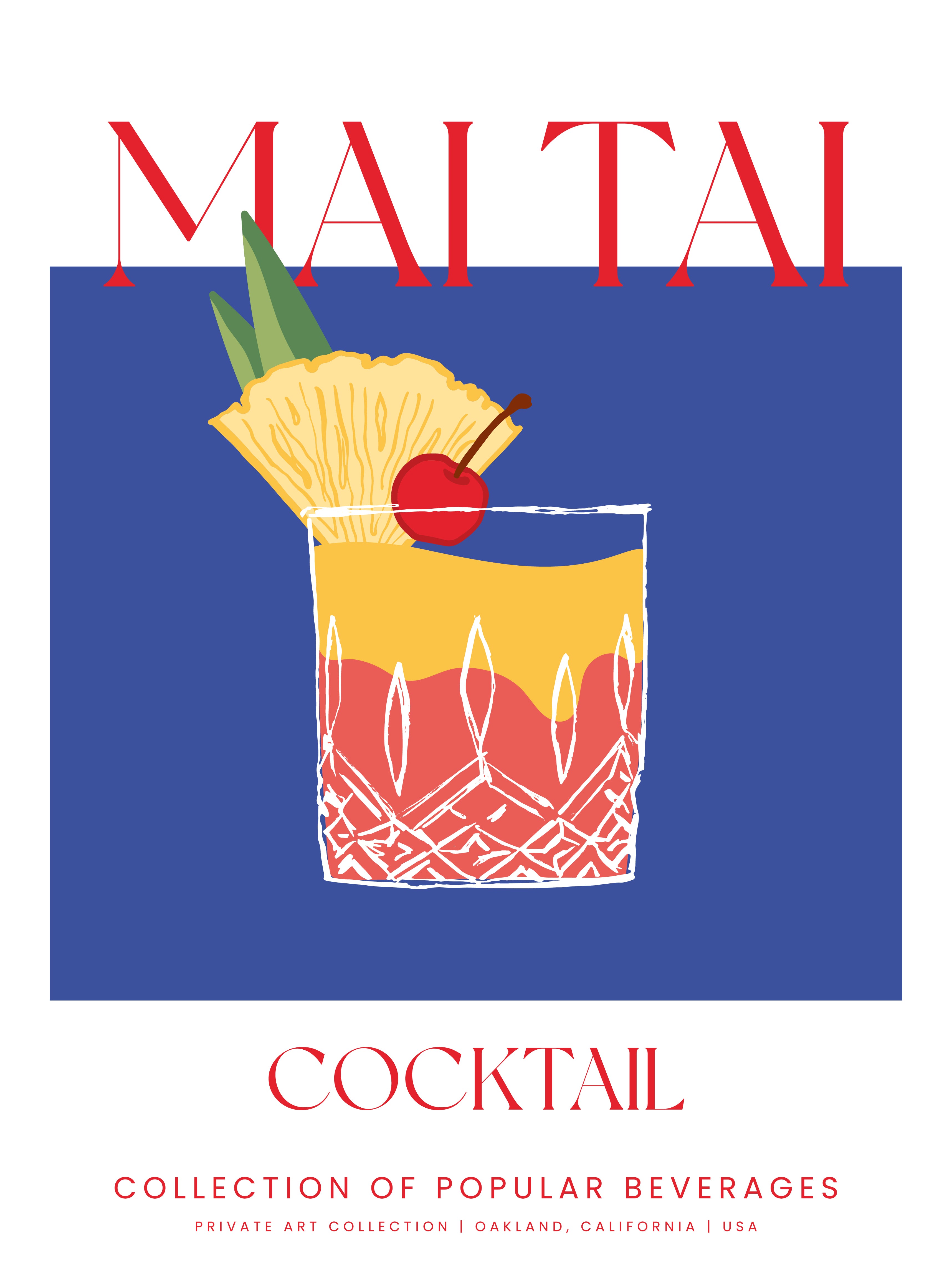 Affiche Cocktail - MAI TAI