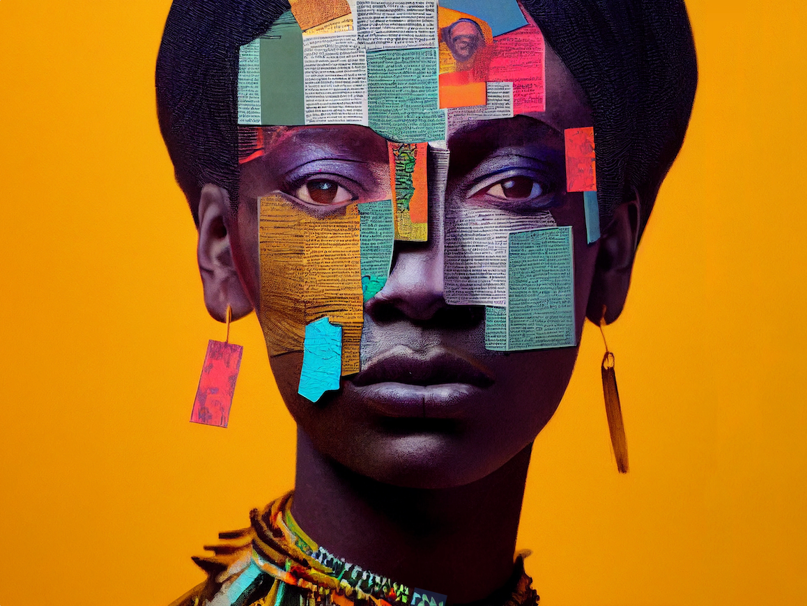 Afro Art - Expressive Portrait 1