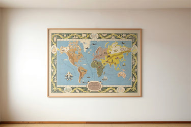 Carte du monde - Blondel la Rougery
