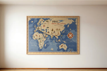 BOAC World Air Routes - Eastern Hemishere