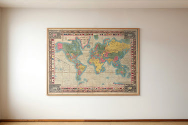 Map of the world - 1849