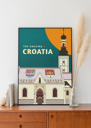 Zagreb - Croatie - Affiche