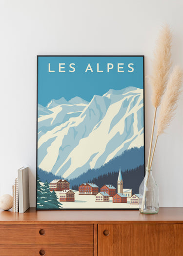 Alpes - France - Affiche
