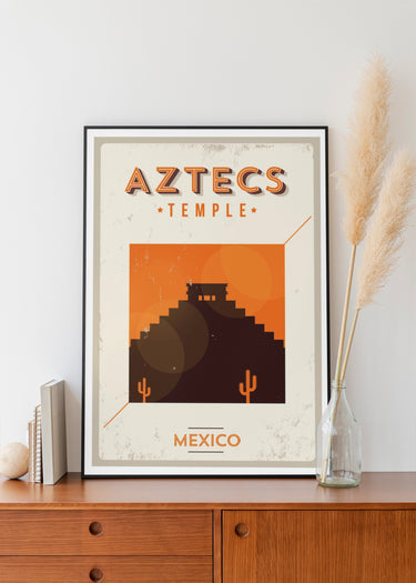 Aztec Temple - Mexico - Affiche