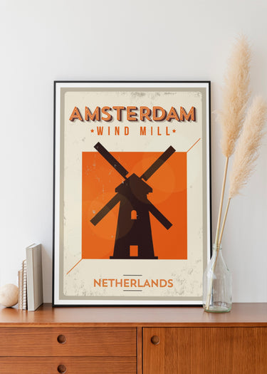 Amsterdam - Pays Bas - Affiche