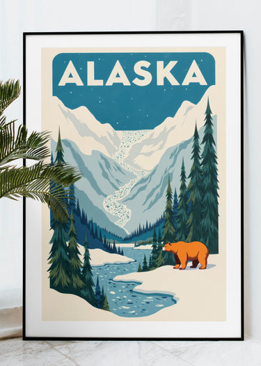 Alaska Glacier - Etats Unis - Affiche