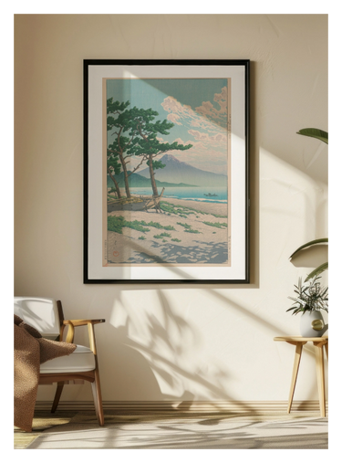 Kawase Hasui - Arbres et plage