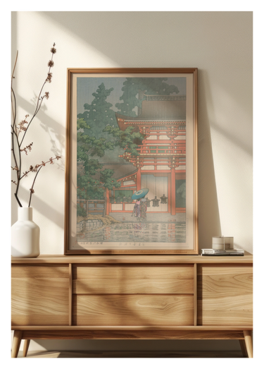 Kawase Hasui - Pagode pluie