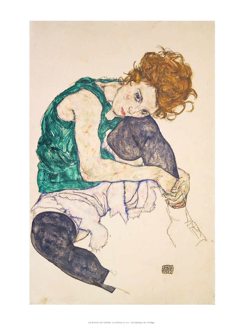 Schiele Egon - La femme de l'artiste