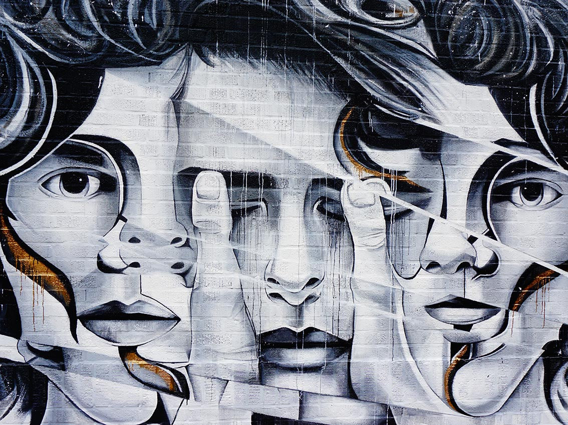 Street Art - 3 visages
