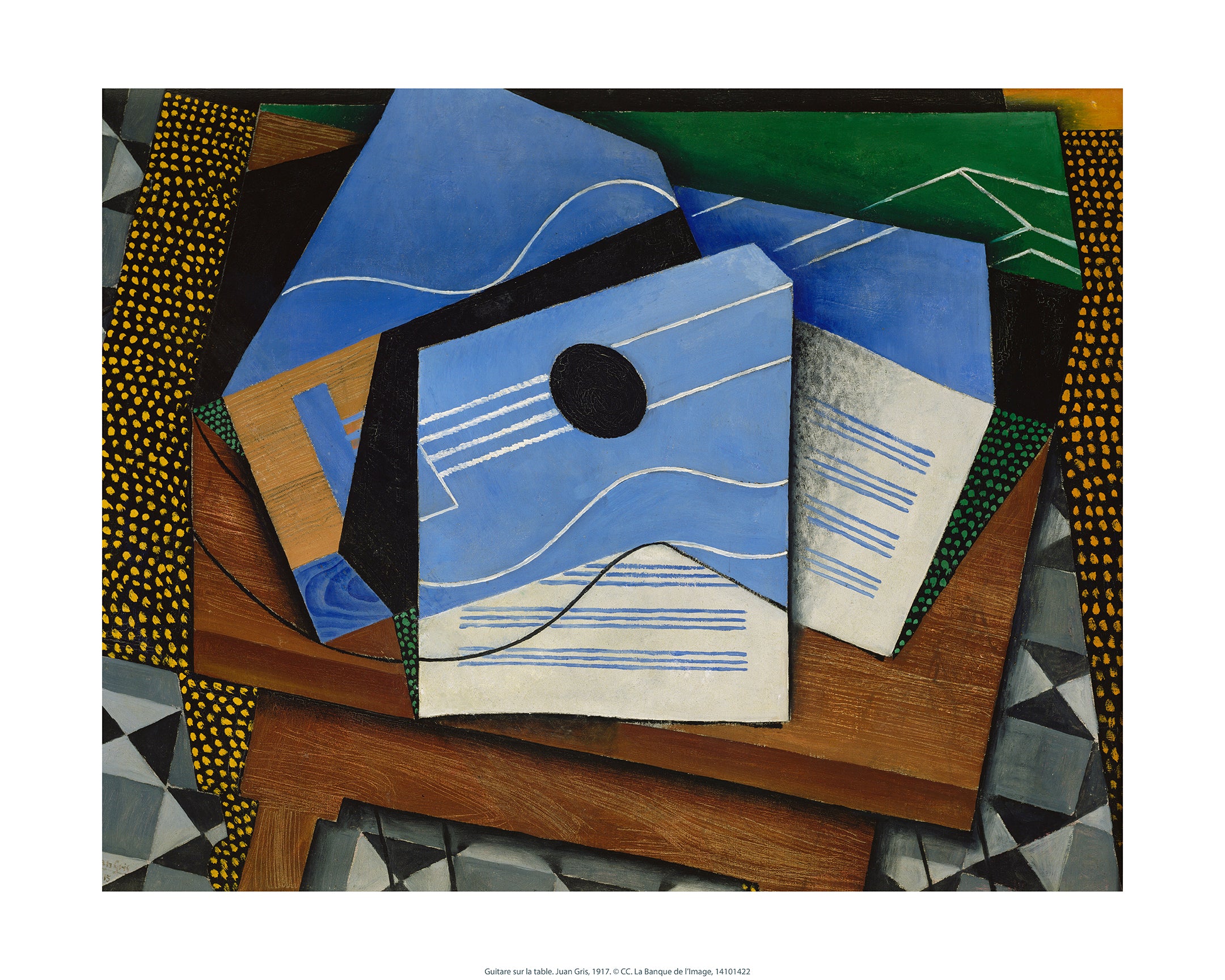 Gris Juan - Guitare sur table