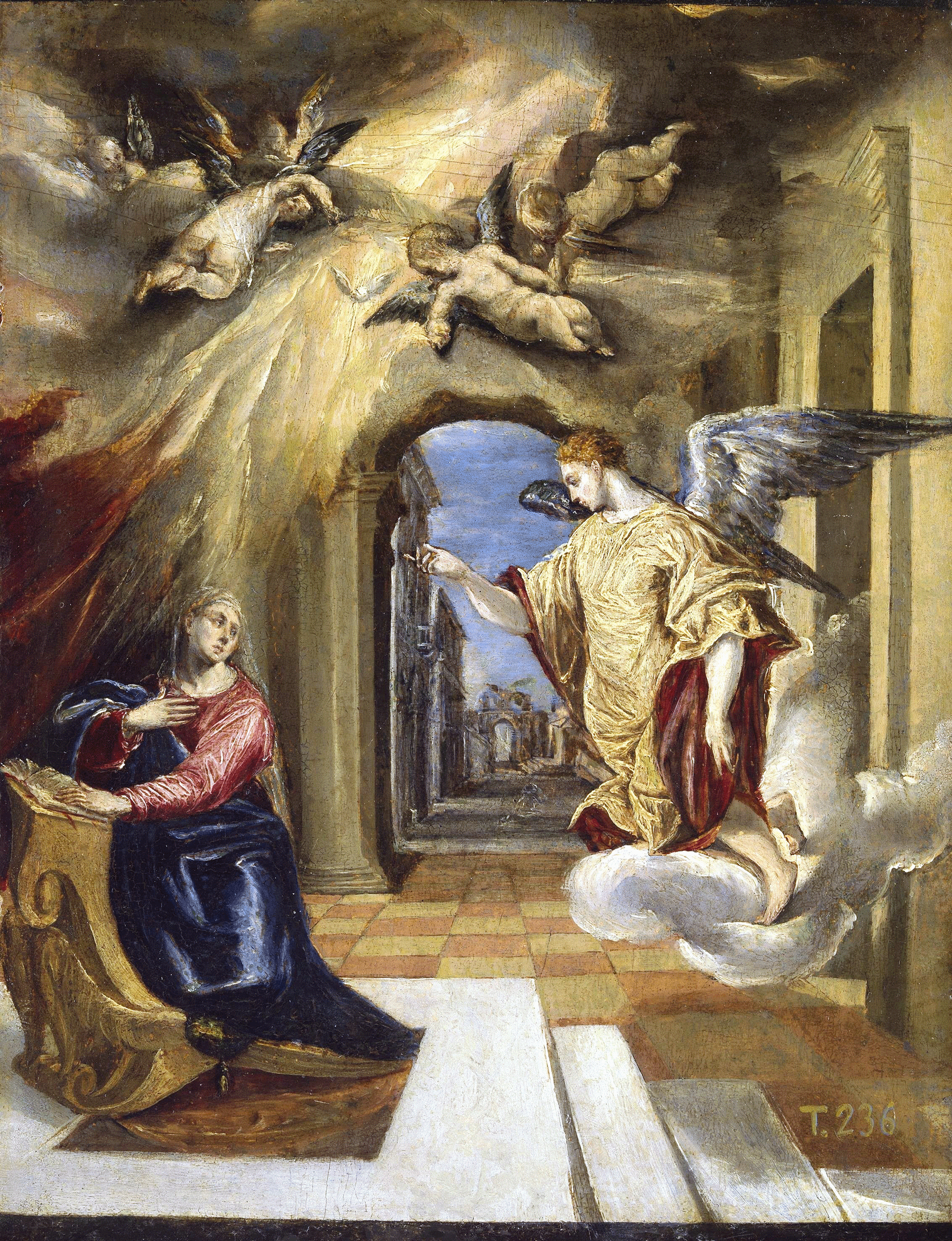 Le Greco- L'Annonciation, 1575