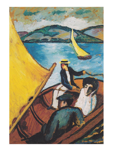 Macke August - Bateau à voile sur le lac Tegernsee