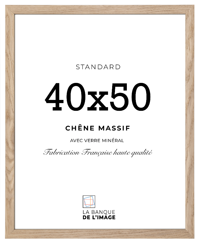 Cadre 40x50 en chêne massif