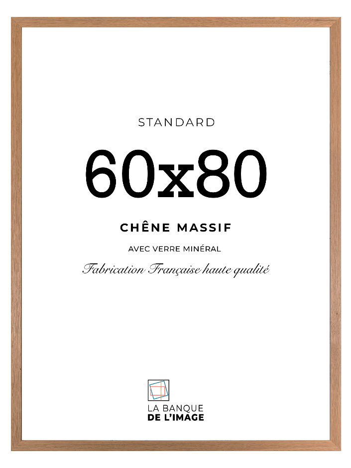 Cadre 60x80 en chêne massif