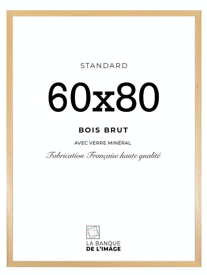 Cadre 60x80 en bois brut