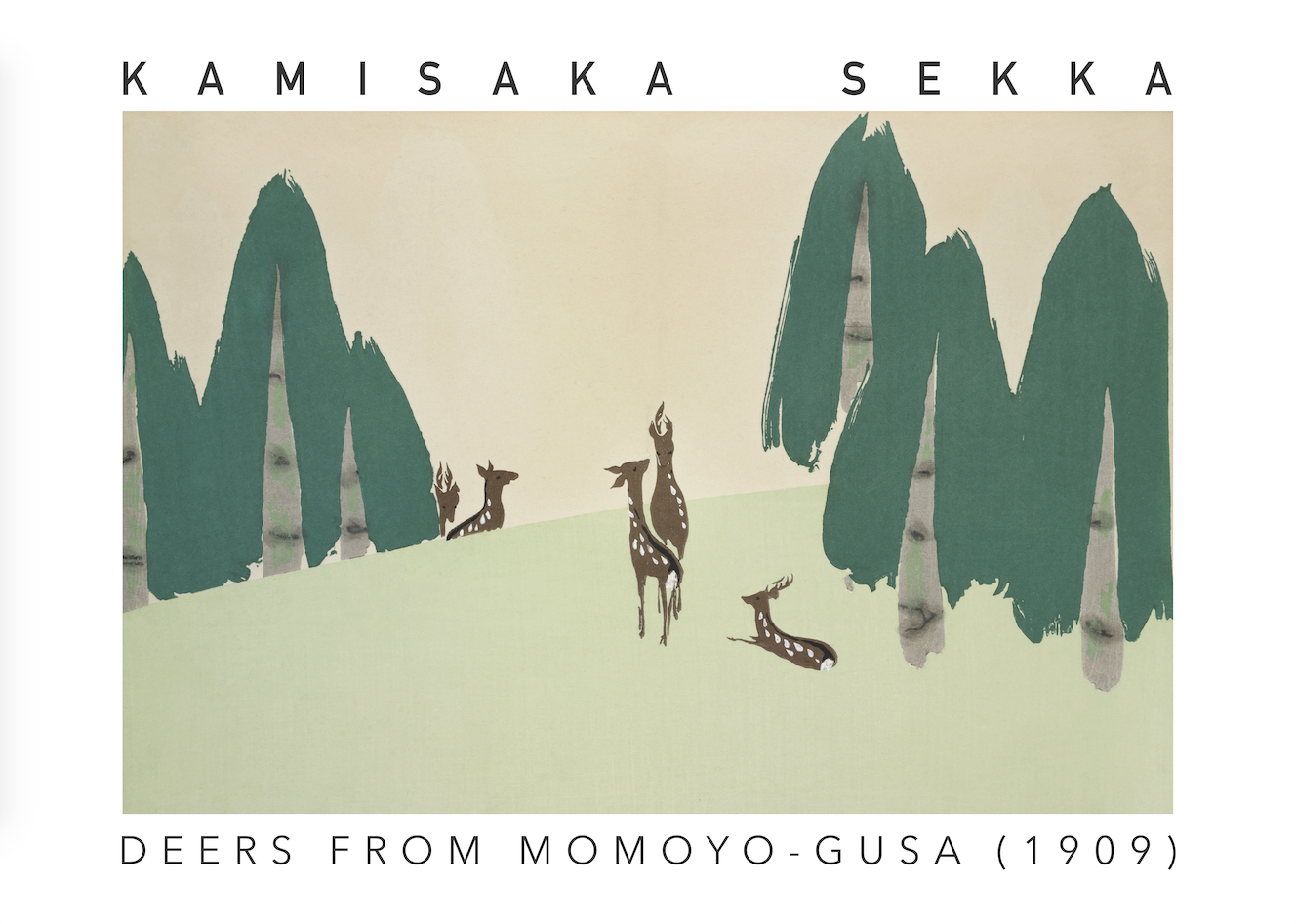 Kamisaka Sekka - Deers