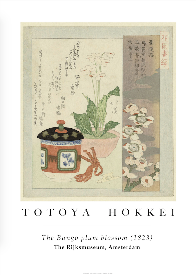 Totoya Hokkei - The Bungo Plum Blossom