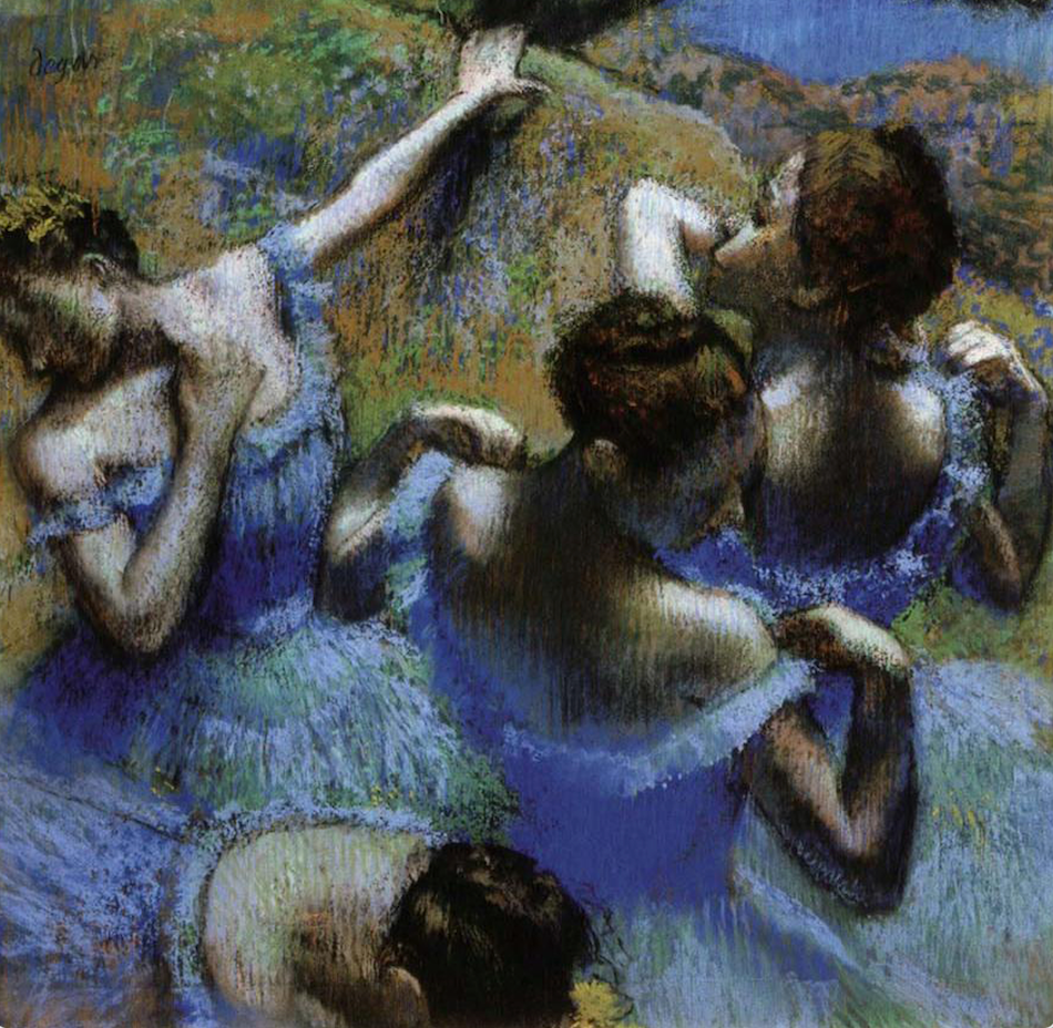Degas Edgar - Ballerines bleues