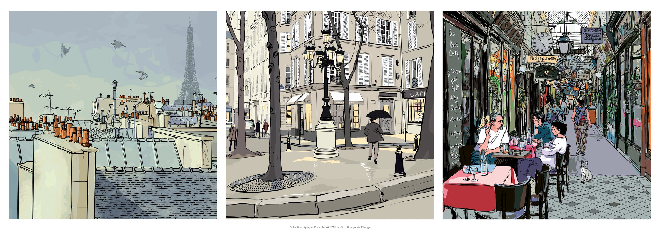 Collection Triptyque - Paris illustré