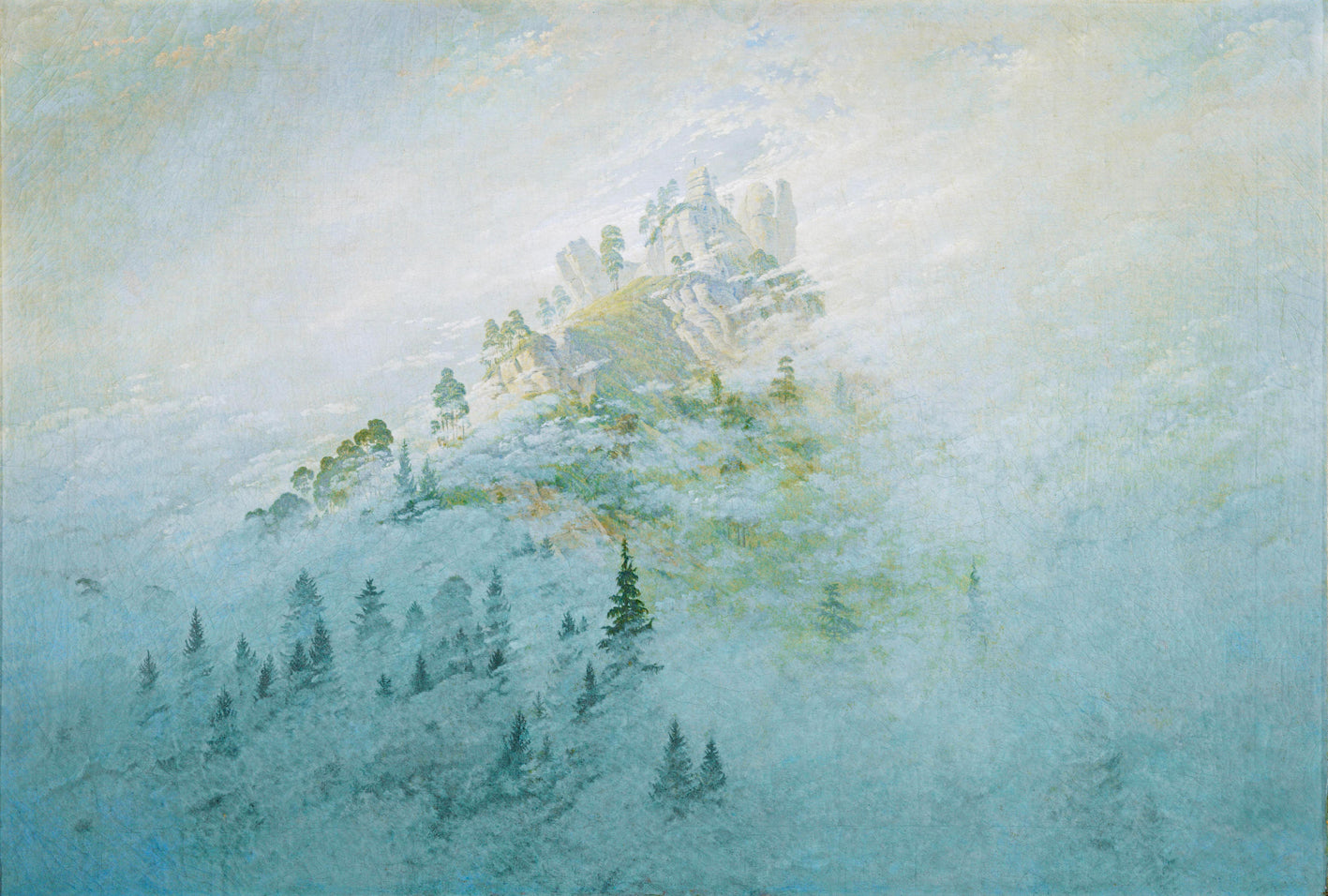 Friedrich Caspar David - Morning mist in the mountains