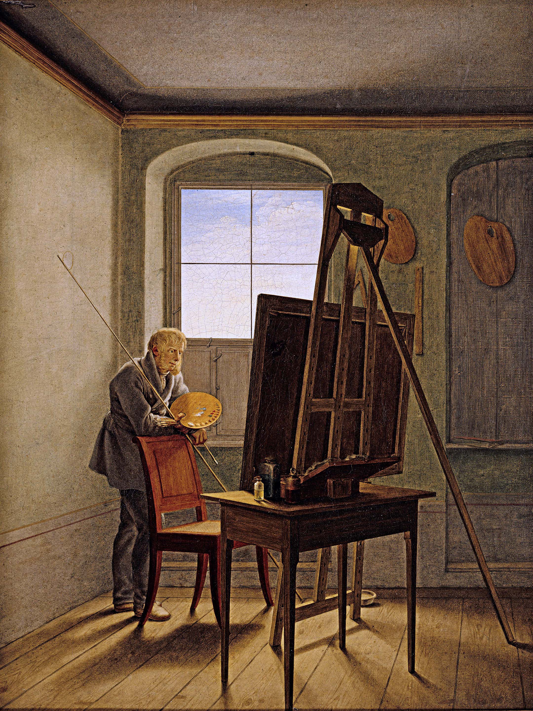 Georg Friedrich Kersting - Caspar Friedrich dans son atelier
