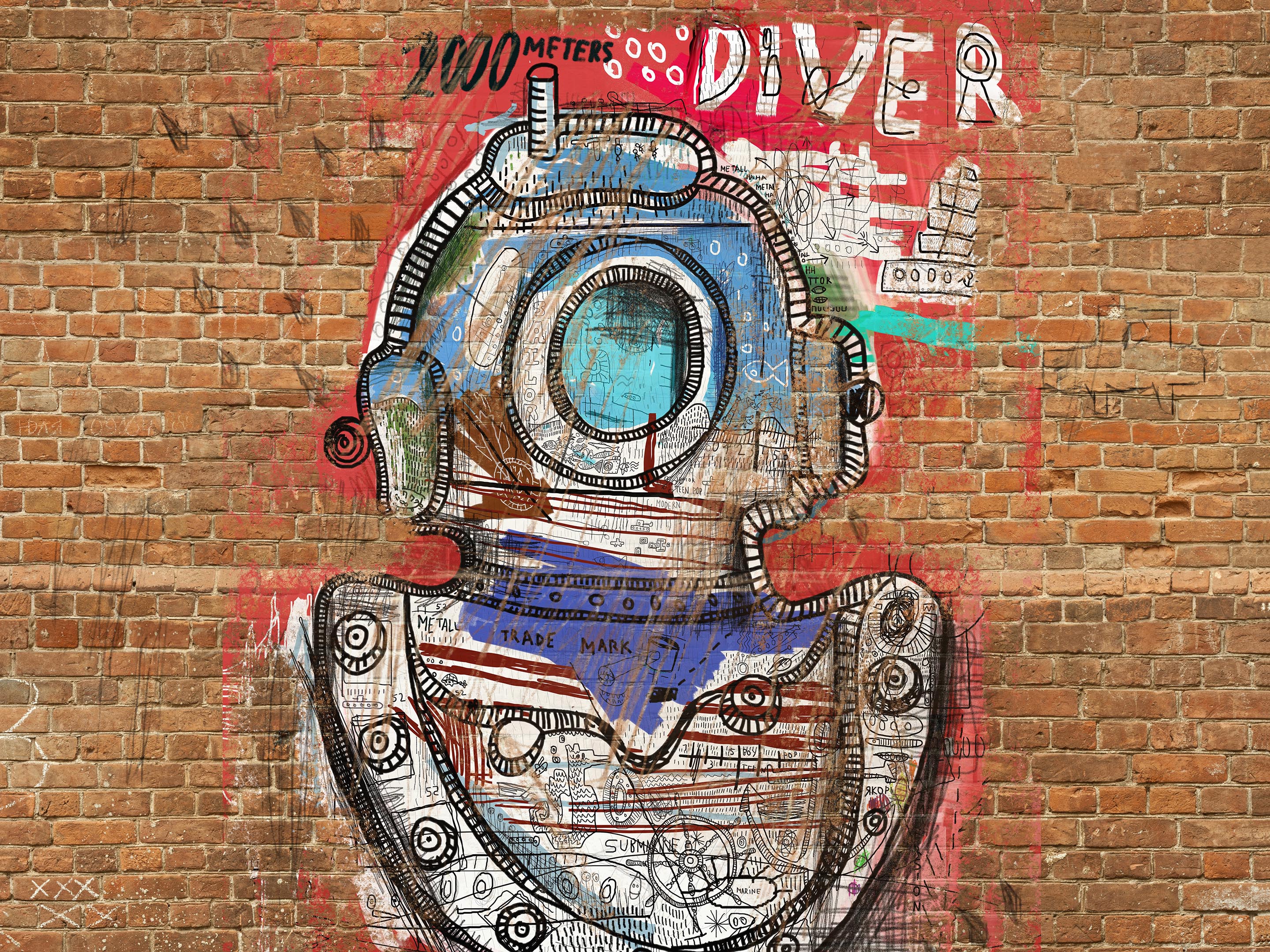 Street Art - Diver