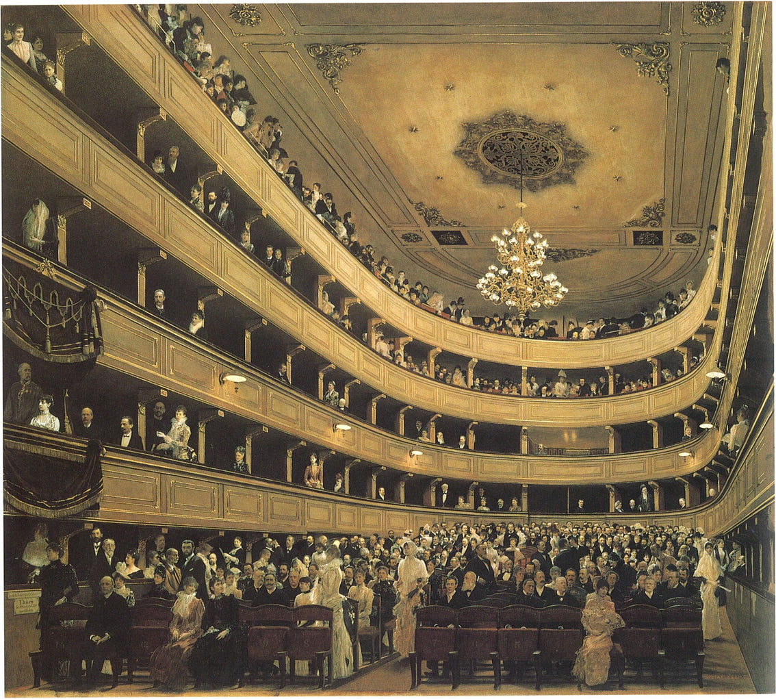 Gustav Klimt- Zuschauerraum im Alten Burgtheater de Vienne,1888