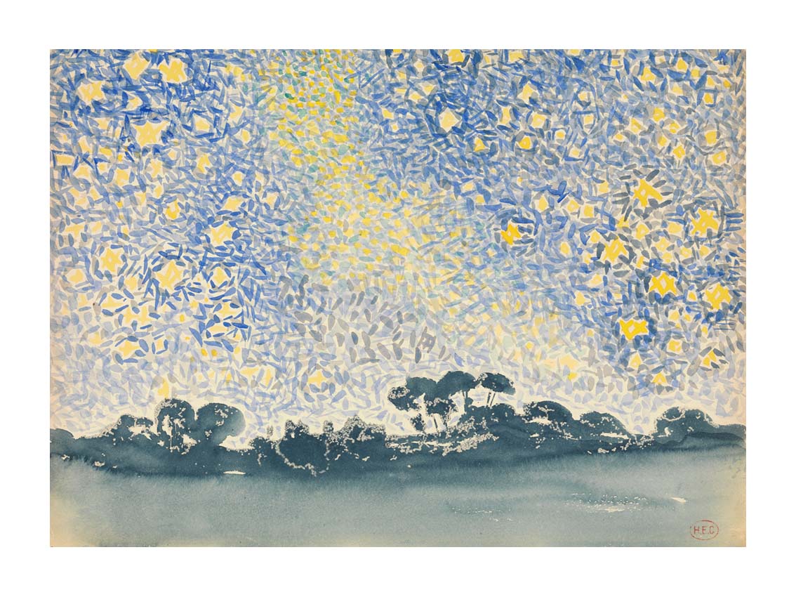 Cross Henri-Edmond - Paysage avec des étoiles