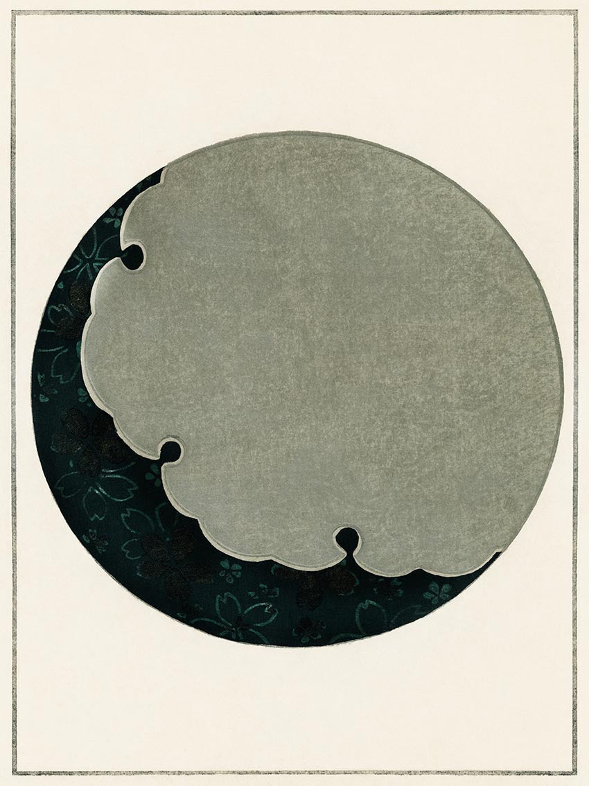 Moon illustration from Bijutsu Seka