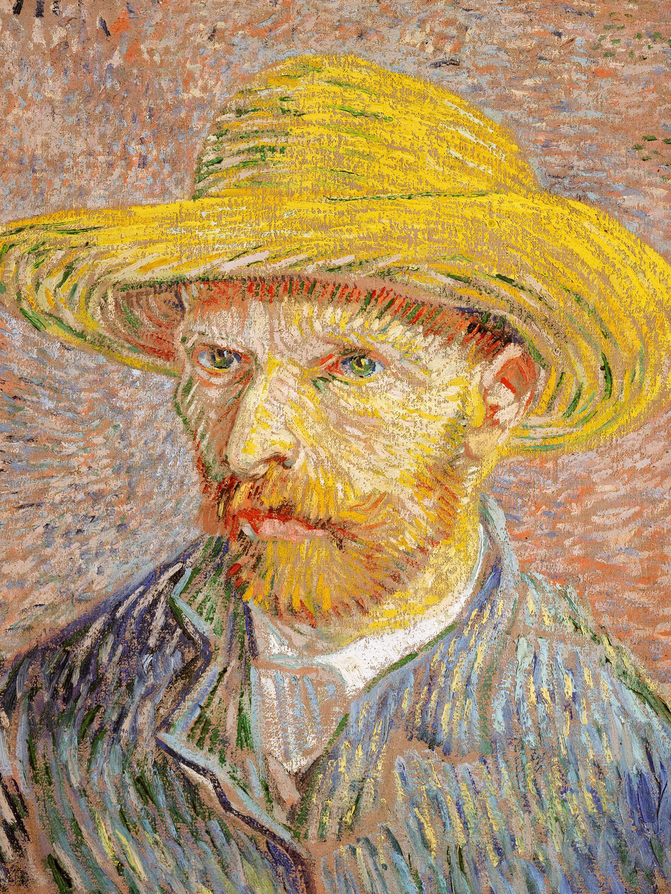 Van Gogh Vincent - Self-Portrait with a Straw Hat