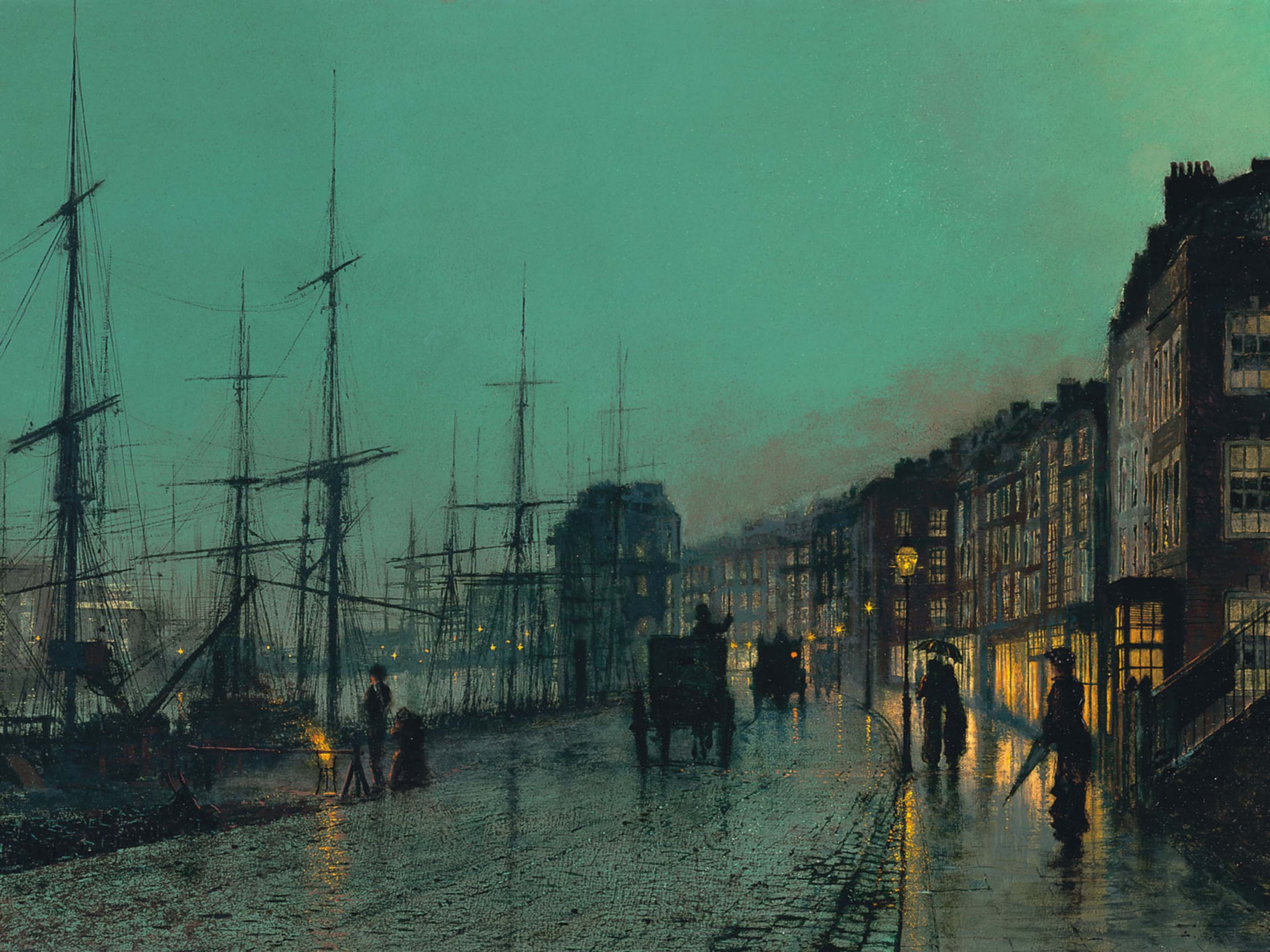 John Atkinson Grimshaw - Shipping on the Clyde