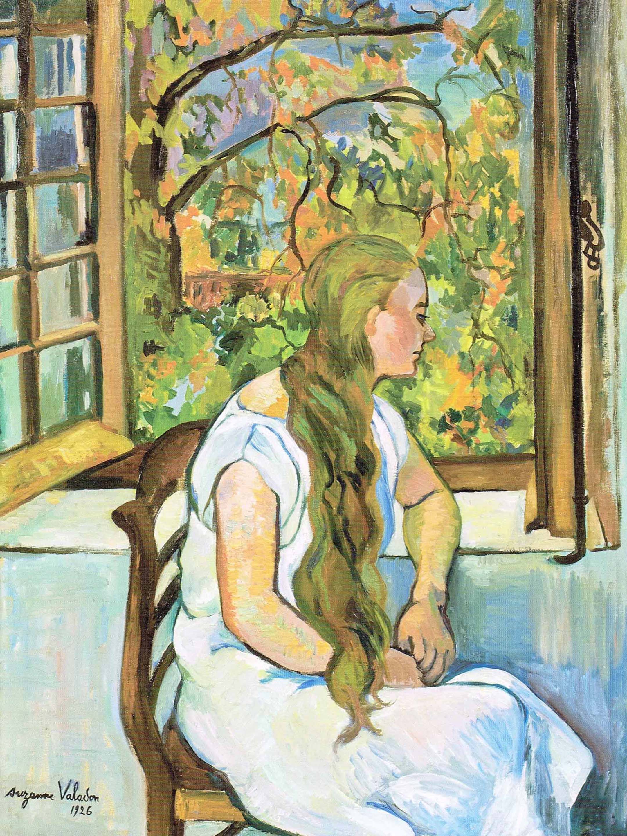 Valadon Suzanne - Germaine utter in front of her window