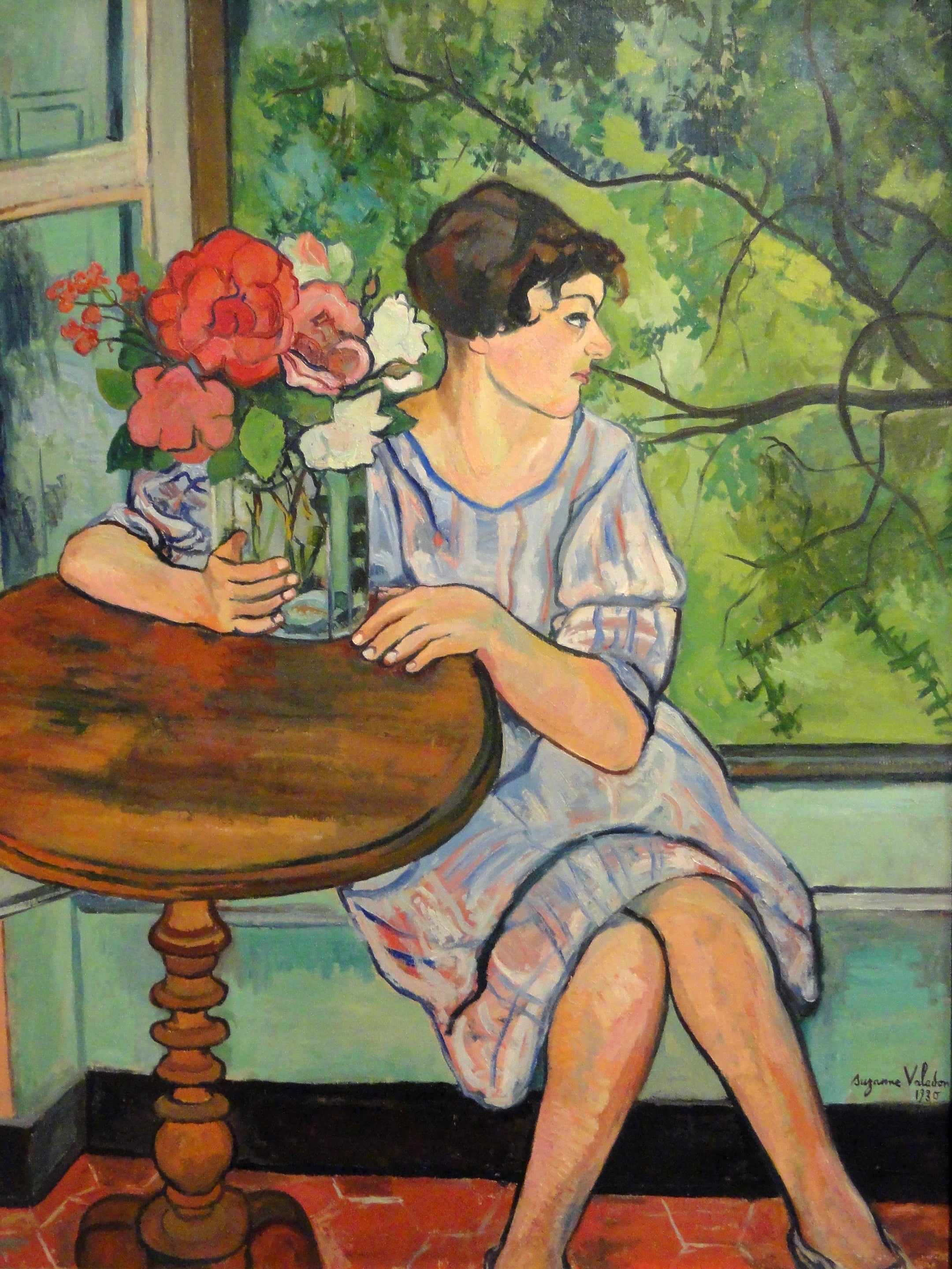 Valadon Suzanne - Young girl in front of a window