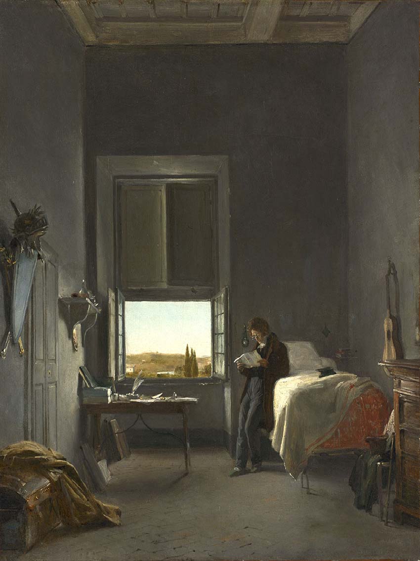 Cogniet Léon- The Artist in His Room at the Villa Medici