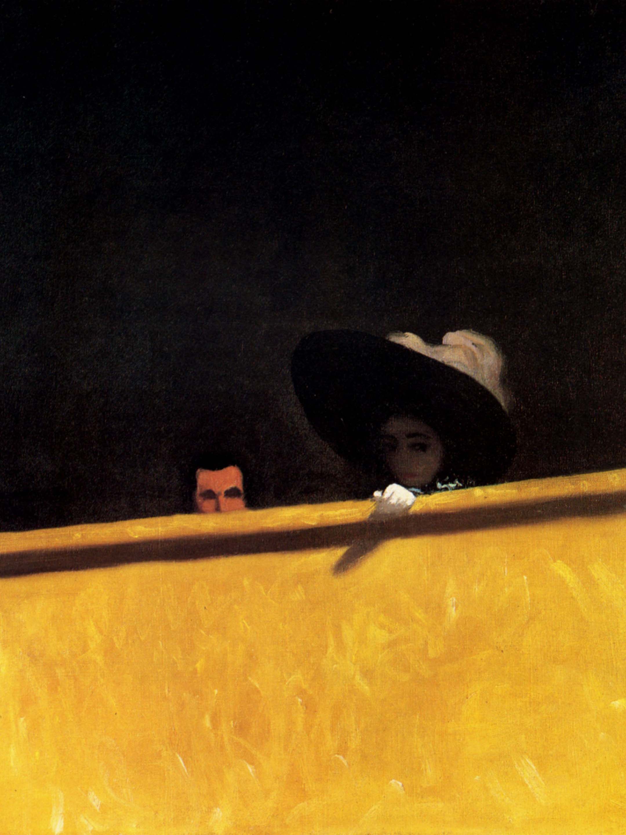 Vallotton Félix - Loge de théâtre, le monsieur et la dame