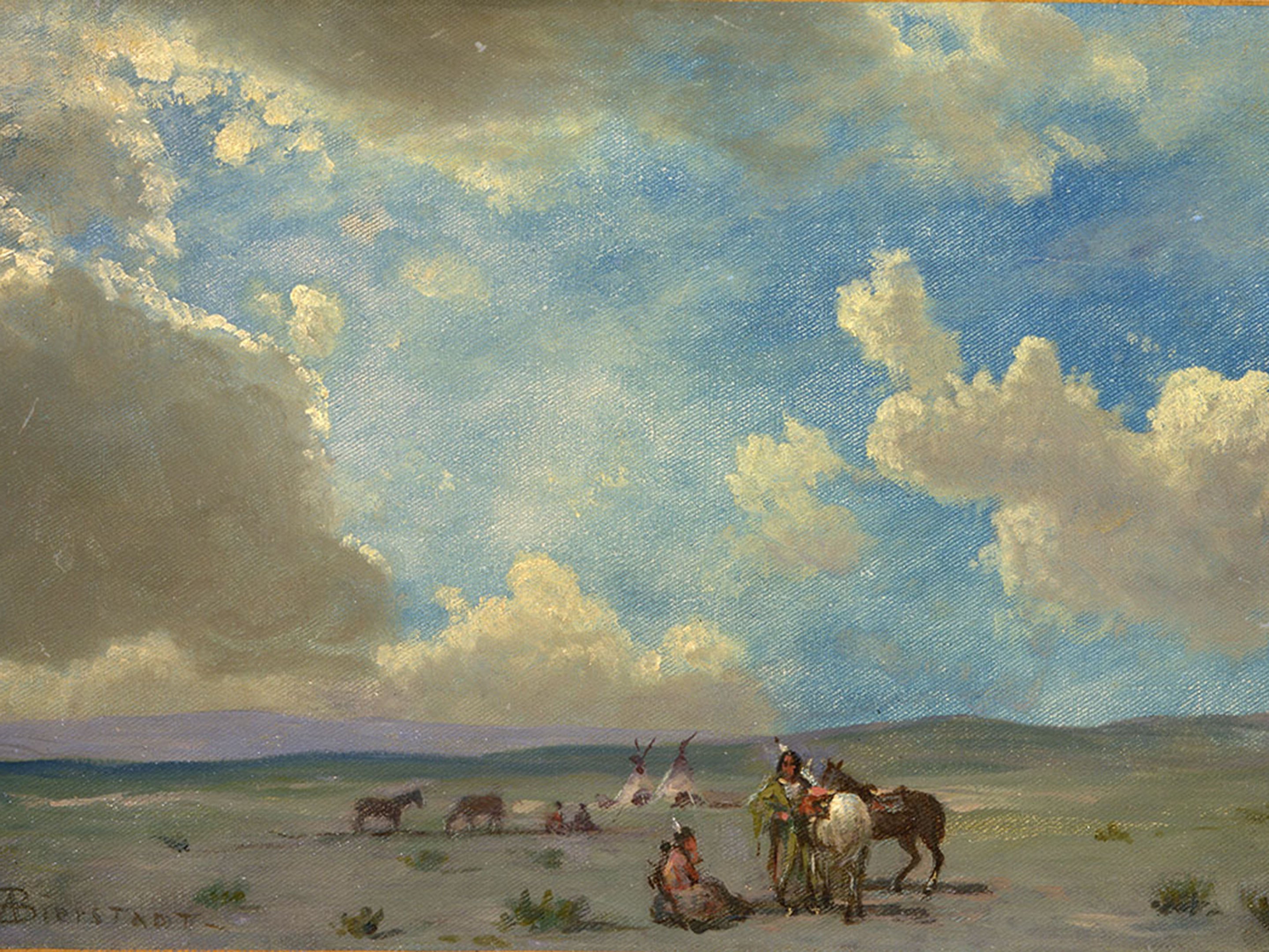 Bierstadt Albert - Indian Encampment