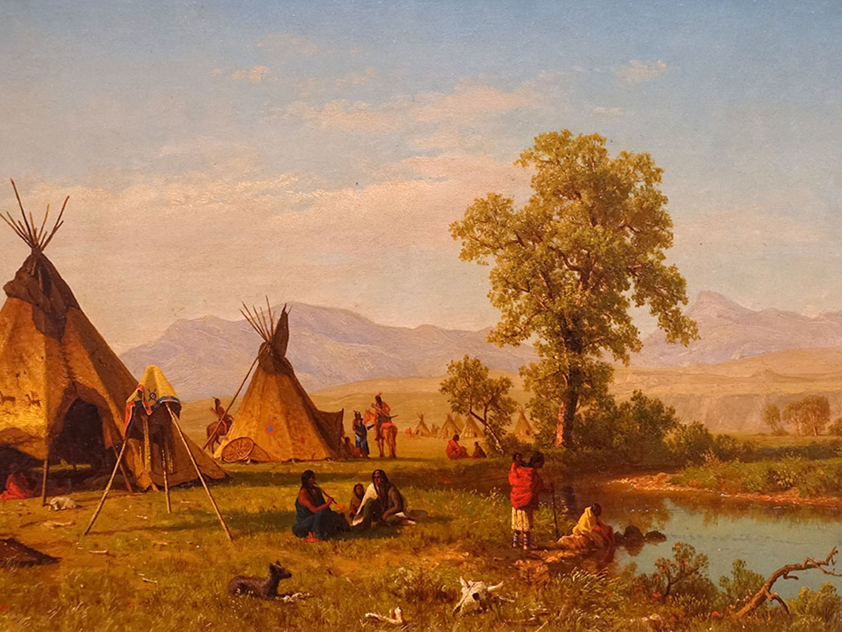 Bierstadt Albert - Indian Encampment II