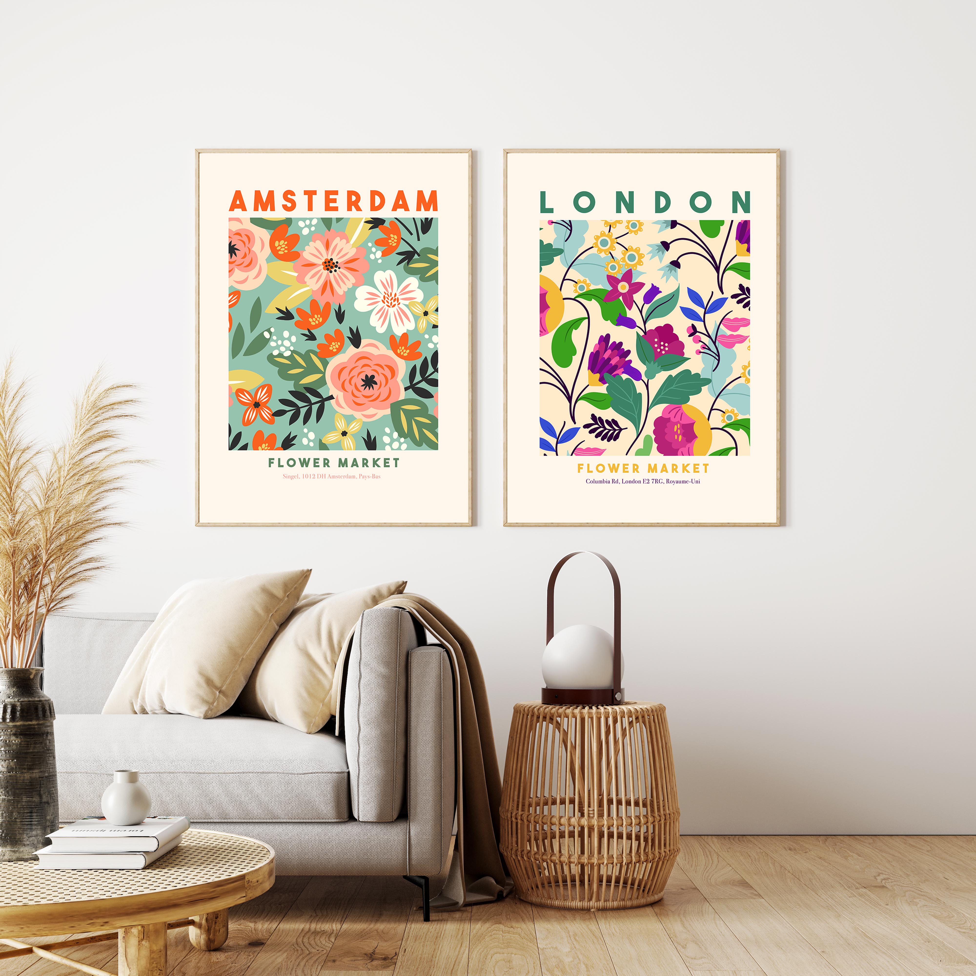 2 affiches : Flower Market