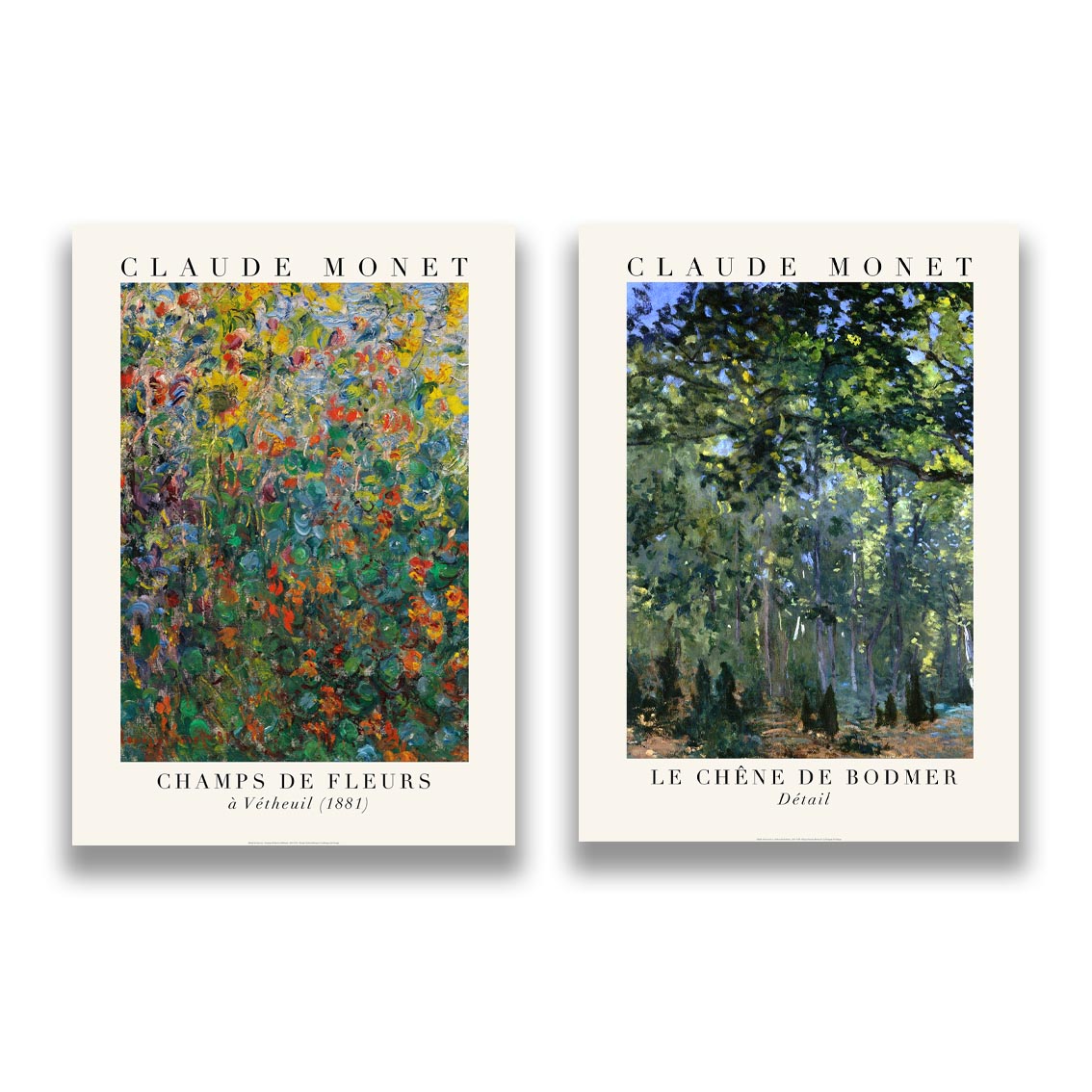 2 affiches : Claude Monet