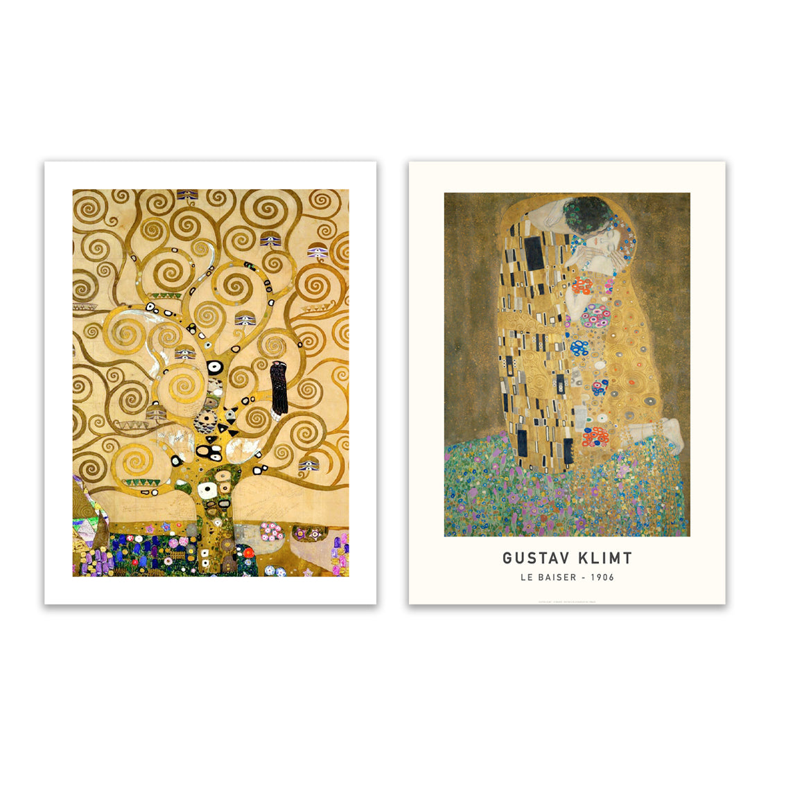 2 affiches : Gustav Klimt