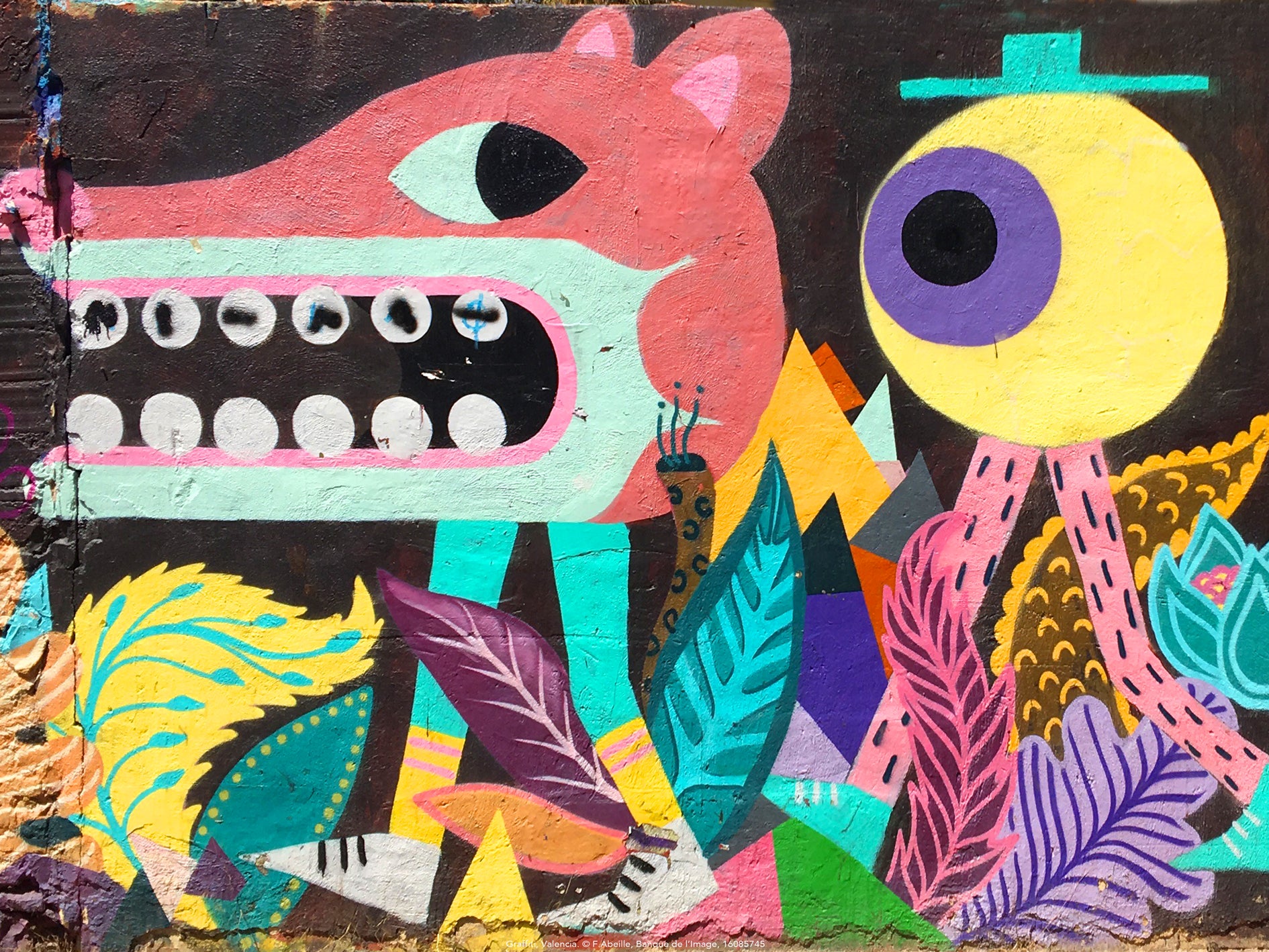 Street Art - Le loup, Valencia