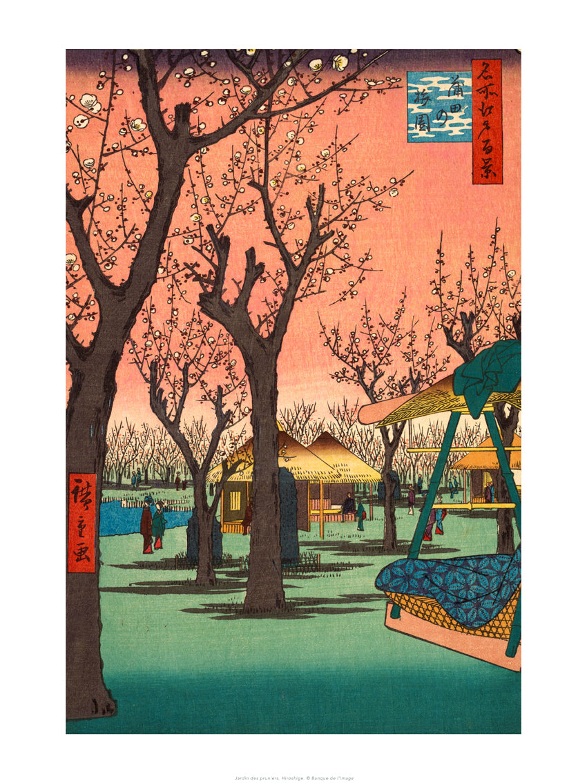 Hiroshige Utagawa - Le jardin des pruniers